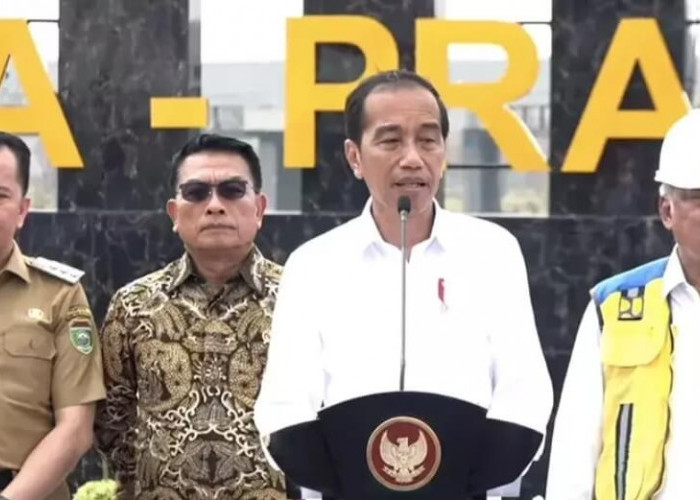 Presiden Jokowi Resmikan Jalan Tol Indralaya-Prabumulih dan Flyover Patih Galung
