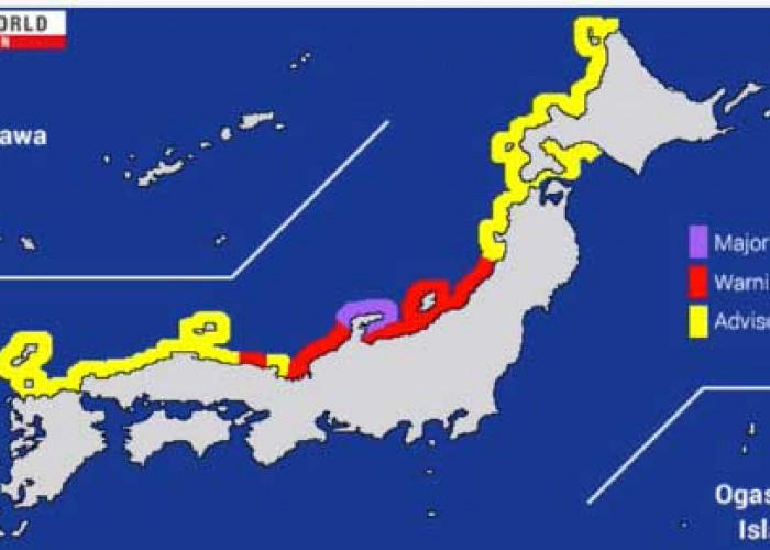 Innalillahi, Tsunami Terjang Jepang diawali oleh Gempa Besar Berkekuatan 7,6 Magnitudo