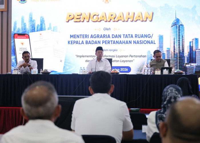 Sebarkan Semangat Transformasi Layanan Pertanahan, Menteri Nusron: Untuk Memberikan Kepastian ke Masyarakat  ​