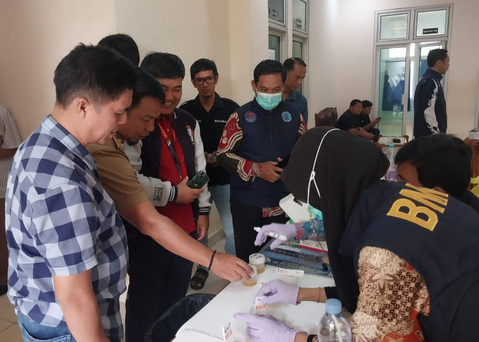 Karang Taruna Hingga Perangkat desa di OKU Jalani Tes Urine, BNN: Hasilnya Positif Siap Direhabilitasi