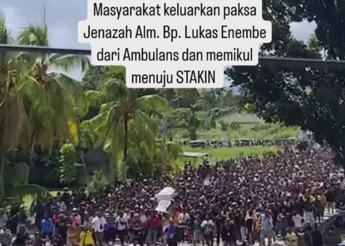 Rusuh Warnai Prosesi Pemakaman Mantan Gubernur Papua Lukas Enembe, Halo Polisi?