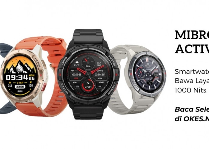 Mibro GS Active Smartwatch Terbaru Yang Akan Segera Rilis di Indonesia Bawa Layar AMOLED 1000 nits!