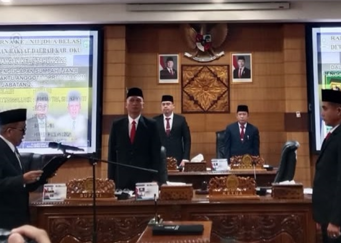  DPRD OKU lantik PAW DPRD OKU Periode 2024–2029