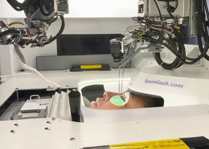 Robot AI Bantu Pasang Eyelash Extension di Oakland, California