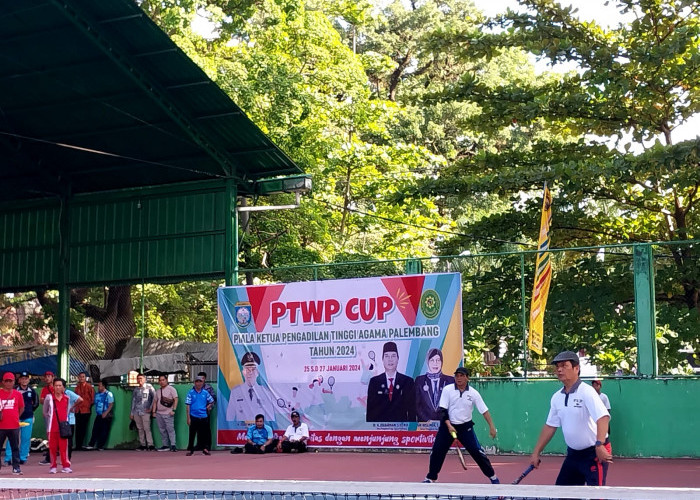 Cari Bibit Atlet Tenis Berkualitas, PTWP Cup Diikuti Perwakilan 12 Pengadilan Agama Se Sumsel   