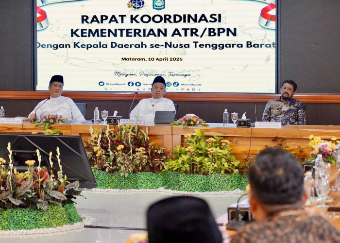Rakor Bersama Pemda NTB, Menteri Nusron Sebut Integrasi Data Tanah dan Pajak Bisa Dongkrak PAD hingga 300% ​