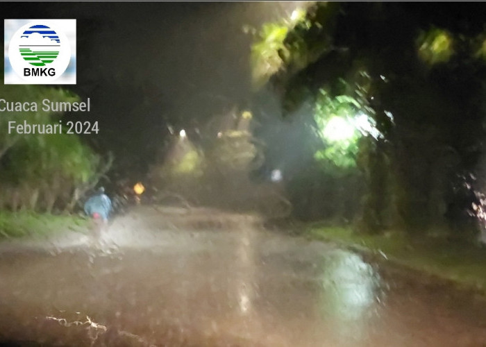 Prakiraan Cuaca Sumatera Selatan  9 Februari 2024, waspada Ada Hujan Ringan  Sedang Sampai Petir