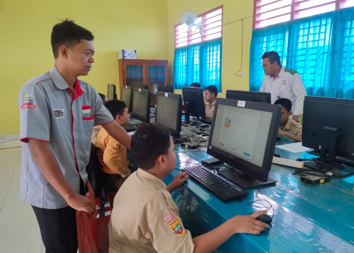 Siswa SMP di Kabupaten OKU Mulai Simulasi ANBK Secara Daring