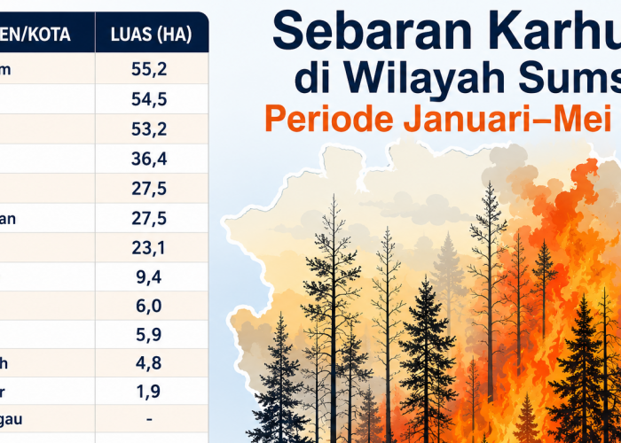 OKU urutan kedua setelah Muaraenim! Data Daerah di Sumsel Alami Karhutla dengan Luasan Terbesar