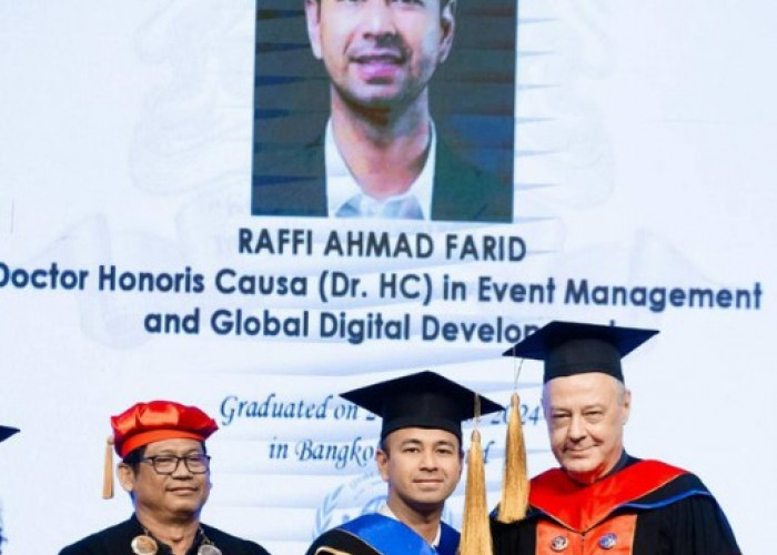 Raffi Ahmad Mendapat Gelar kehormatan Doktor Honoris Causa Dari UIPM di Thailand