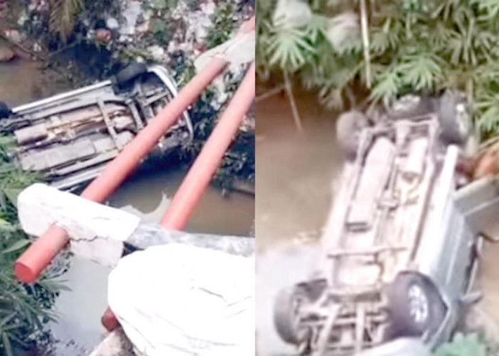 Mobil Pegawai PT KAI Terjun ke Jurang Sleman OKU, Bawa Penumpang Satu Keluarga, Begini Kondisinya