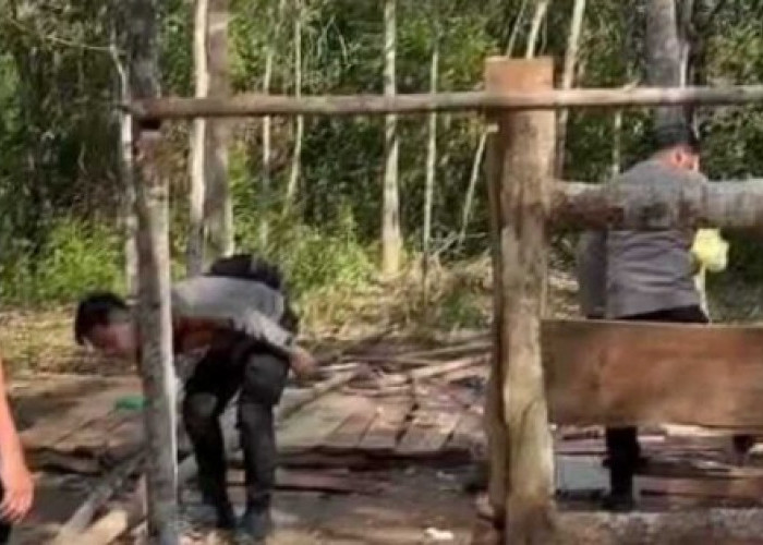 Polres OKU Selatan Gerebek Arena Sabung Ayam di Gedung Nyawa