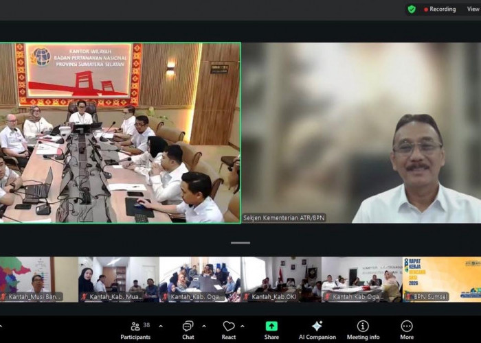 Berikan Pengarahan di Rakerda Kanwil BPN Provinsi Sumsel, Sekjen ATR/BPN: Kemampuan Kelola Tiga Instrumen Jadi