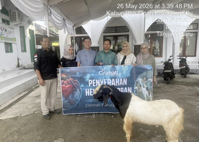 Sambut Idul Adha 2026, Citimall Baturaja Salurkan Hewan Kurban untuk Warga Sekitar
