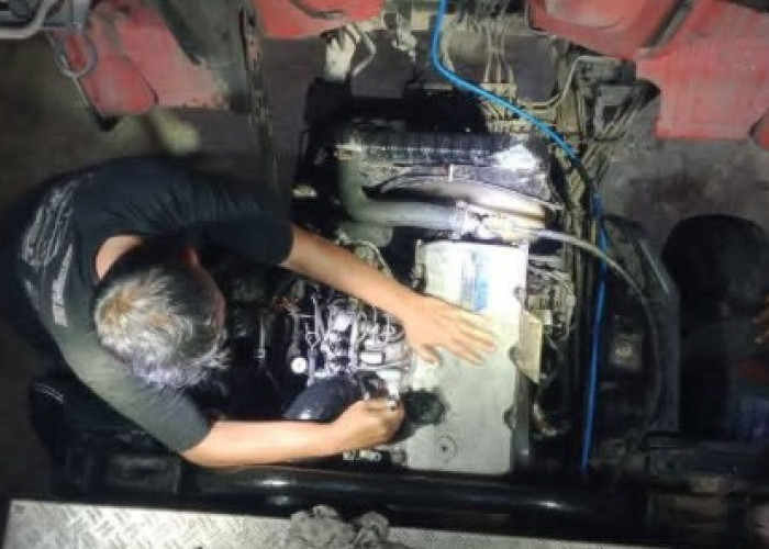 Jelang Gran Fondo, Disdamkarmat OKU Selatan Perbaiki Armada Pemadam 