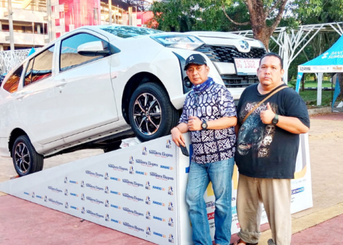 Warga Palembang Incar Mobil Calya Hadiah Jalan Sehat HUT ke-30 Sumatera Ekspres