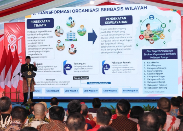 Transformasi Kementerian ATR/BPN, 10 Kantah Mulai Terapkan Sistem Organisasi Berbasis Wilayah Percepat Pelayan