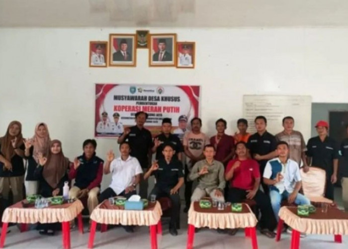 Intelkam Polres OKU Selatan Kawal Pembentukan Koperasi Merah Putih