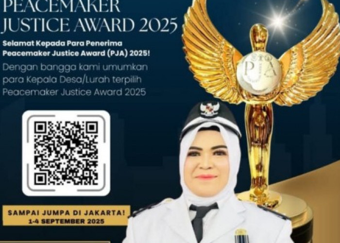 Prestasi Nasional, Lurah Batu Belang Jaya Raih Peacemaker Justice Award 2025