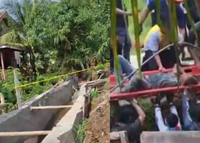 Bangunan Drainase di Air Paoh Baturaja Ambruk, Satu Pekerja Tewas