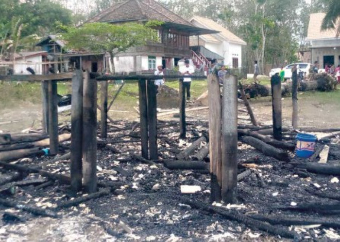 Rumah Panggung di OKI Ludes Dilalap Api, Penghuni Hanya Tersisa Pakaian di Badan