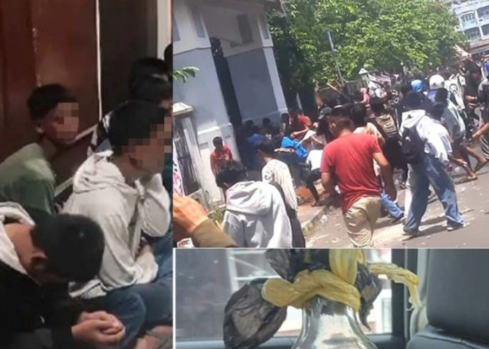 Amankan Belasan Pendemo Ricuh, Polres OKU Temukan Bom Molotov dari Tas Pelajar