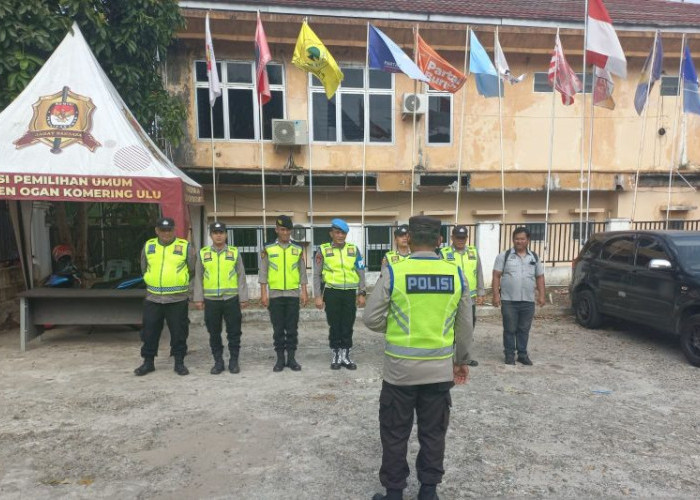 Gudang Logistik KPU Dijaga Ketat Polisi