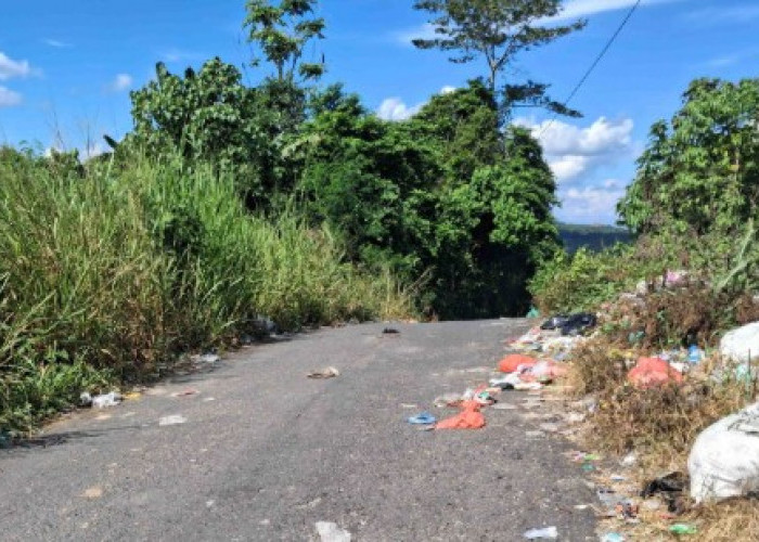Jalan Menuju Desa Pendagan Jadi TPA Liar, Warga Resah dan Minta Solusi