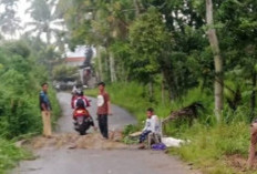 Longsor Putus Akses Jalan Rantau Nipis–Mekakau Ilir