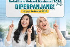 Pendaftaran Pelatihan Vokasi Nasional 2026 Batch 1 Diperpanjang hingga 24 Maret