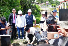 Ketua DPRD Sumsel, Andie Dinialdie Hadiri Peletakan Batu Pertama Jembatan Air Lawai B