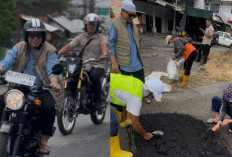 Bupati OKU Tancap Gas Tinjau Perbaikan Jalan Berlubang Demi Kenyamanan Warga