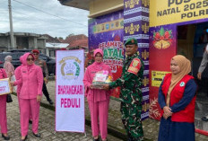 Bhayangkari Peduli, Sambangi Pospam Nataru di OKU Selatan dan Serahkan Bantuan Logistik