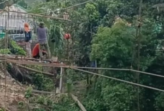 Pembangunan Jembatan Gantung Garuda di Pusar Hampir Rampung