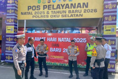 Pastikan Keamanan Nataru 2025, Kapolres OKU Selatan Lakukan Pengecekan Pos Pelayanan