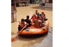 BPBD OKU: Luapan Sungai Wall Rendam Bantaran Warga Gunung Meraksa 