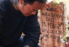 Reza Arap Terpukul Kehilangan Lula Lahfah, Tangis Pecah di Prosesi Pemakaman