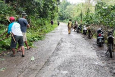Warga Gotong Royong, Jalan Kecamatan Bersih dan Aman Dilalui