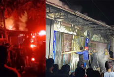Kebakaran di OKU Lahap Gudang Material dan Dua Rumah Hangus, Butuh 2 Jam Api Berhasil Dijinakkan