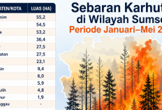 OKU urutan kedua setelah Muaraenim! Data Daerah di Sumsel Alami Karhutla dengan Luasan Terbesar