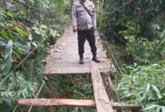 Jembatan Gantung Karang Agung Rusak Parah, Polisi Bergerak Cepat