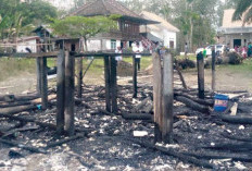 Rumah Panggung di OKI Ludes Dilalap Api, Penghuni Hanya Tersisa Pakaian di Badan